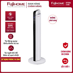 Mua Máy sưởi gốm không khô da nhập khẩu FUJIHOME FH2000 điều khiển từ xa  quạt sưởi ấm mini hẹn giờ  tự động ngắt  không phát sáng  không đốt oxi- Hàng nhập khẩu