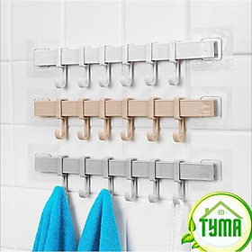 Mua Thanh Móc Treo Quần Áo Dán Tường 6 móc  Nhà Tắm  Nhà bêp  Tủ Quần Áo Không Cần Khoan Tường GD_MTSC-Thanh