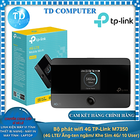 Bộ phát wifi 4G TP-Link M7350 (4G LTE/ Ăng-ten ngầm/ Khe Sim 4G/ 10 User) - Hàng chính hãng FPT phân phối