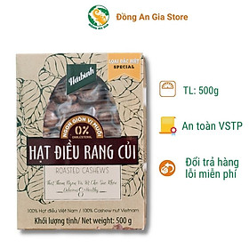 Hộp quà tặng hạt điều rang củi loại đặc biệt Hải Bình 500g