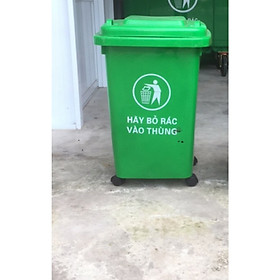 THÙNG RÁC NHỰA 60L XANH