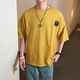 Áo Thun Nam Unisex In Logo Mèo Cute Rẻ Bền Đẹp ATN5016
