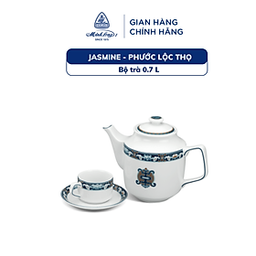 Bộ trà cao cấp Minh Long 0.7 L - Jasmine - Phước Lộc Thọ