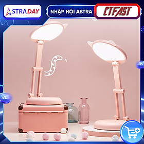 Mua Đèn Học Để Bàn  Đèn Học Sinh Chống Cận Thị  Chống Lóa Hình Mèo CTFAST CT-C17 : Đèn Thông Minh Bảo Vệ Mắt  Gấp Gọn  Đèn LED Cảm Ứng  Tích Điện Sạc USB Pin 2400 mAh