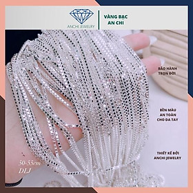 Vòng cổ nam, Dây chuyền nữ,bạc ta nguyên chất S99% bản 3 li nam tính,An chi jewelry