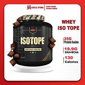 [Chính hãng] Redcon1 Isotope Whey Protein Isolate (71 Servings), Bổ Sung 25g Đạm, 13.5g EAA, 6.4g BCAA, Không Lactose, Hộp 2.4kg