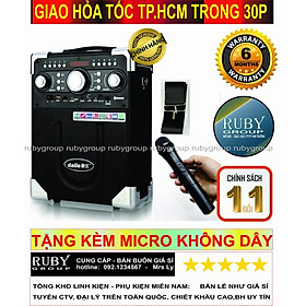 Mua LOA BLUETOOTH KARAOKE S8 (Tặng Kèm Micro Không Dây) Máy trợ giảng - RUBYGROUP