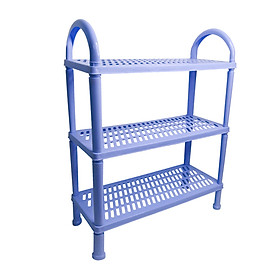 Kệ để giày dép mini 3 tầng 42 x 20 x 58 cm Chấn Thuận Thành đa năng, nhỏ gọn, có thể tháo rời, hàng Việt Nam chất lượng cao (KDN3T20) nhiều màu - Xanh dương