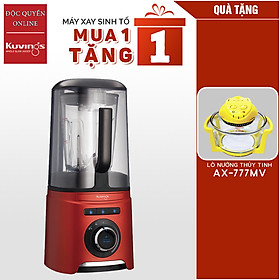Mua  MUA 1 TẶNG 1  Máy xay sinh tố chân không Kuvings SV-400MB(1.55L) Màu Đỏ - TẶNG LÒ NƯỚNG THỦY TINH TIGER QUEEN AX-777MV - Hàng chính hãng