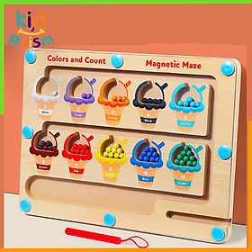 Bảng Ghép Montessori Que Kem Màu Sắc, Phân Loại Màu và Số Đếm - Giáo Cụ Montessori