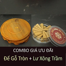 Mua Đế gỗ Tròn đặt Lư Xông Trầm Hương cực sang - Không thể thiếu
