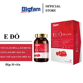 Thực phẩm bảo vệ sức khỏe E Đỏ Bigfam bổ sung Vitamin E hỗ trợ làm làm đều