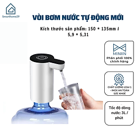 Mua Vòi Bơm Nước Tự Động Đa Năng   Đầu Bơm Thông Minh Rót Nước Rảnh Tay Từ Binh Lọc - HÀNG CHÍNH HÃNG MINIIN