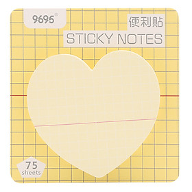 Lốc 4 Xấp Giấy Note No.0018 - Hình Tim