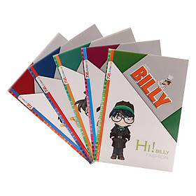 Lốc 5 Quyển Tập B5 Billy-Nancy TIE TBN-SO27 Kẻ Ngang 4 Ly 200 Trang - Mẫu Ngẫu Nhiên