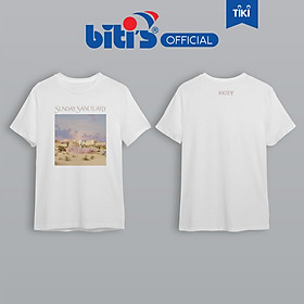 [BST đặc biệt BITI'S X KIEY] Áo Thun Cotton Biti's Kiey Unisex White Desert T-Shirt BOU001200TRG (Trắng) - XL 57->63 kg