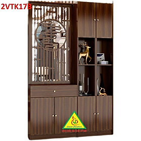Mua Vách ngăn tủ kệ   vách ngăn phòng khách nhà bếp 2VTK17B - Nội thất lắp ráp Viendong Adv