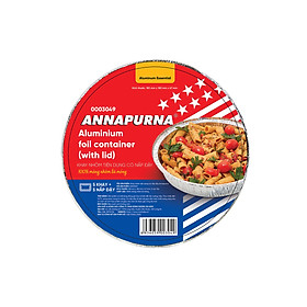 Khay nhôm tiện dụng có nắp đậy Annapurna LR183-183-47 0003049 (Lốc 5 cái) - Hàng chính hãng