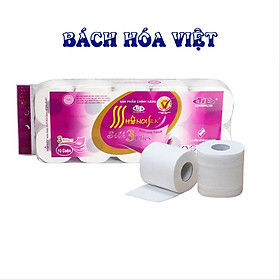 Giấy Vệ Sinh Hà Nội Tím 4 Lớp Có Lõi Mềm - Dai - Thấm Hút Tốt