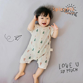 Quần áo sơ sinh 0-2 tuổi 100% COTTON HỮU CƠ TỰ NHIÊN không chất tẩy nhuộm siêu đáng yêu dành cho mùa hè