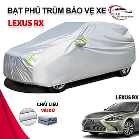 [LEXUS RX] Bạt phủ xe ô tô 3 lớp thông minh cho xe LEXUS RX, chất liệu vải dù oxford cao cấp, áo trùm bảo vệ xe che nắng