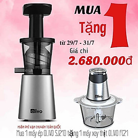 Máy Ép Chậm Olivo SJ210 [CHÍNH HÃNG] Làm Kem, Ép Rau Củ Quả, Ép Đậu Nành 3 Trong 1, Ép Kiệt Bã 99% Thiết Kế Đột Phá, Dễ Dàng Vệ Sinh