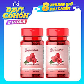Thực Phẩm Chức Năng - Bộ 2 Viên Uống Hỗ Trợ Giảm Cân An Toàn Puritan'S Pride Raspberry Ketones (60 Viên)