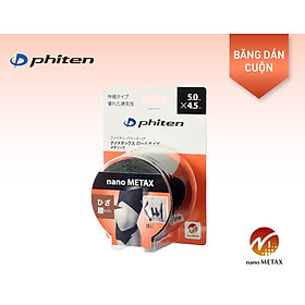 Băng Dán Cơ Phiten Power Nano Metax Roll Metallic (5.0CMx4.5M) - Phiten Power Tape Nano Metax Roll Metallic (5.0cmx4.5m)