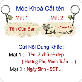 Móc Khóa Khắc Tên Theo yêu Cầu