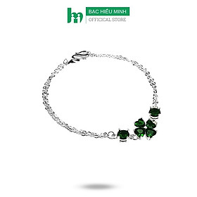 Lắc Tay Nữ Bạc Ta S99 Cỏ 4 Lá May Mắn Bạc Hiểu Minh LTU482