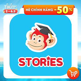 [E-voucher] - Monkey Stories (Tặng 3 tháng Monkey Math)- Phần mềm tương tác phát triển toàn diện 4 kỹ năng tiếng Anh cho bé