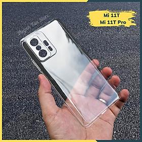 Ốp lưng trong suốt silicon GOR dành cho Xiaomi Mi 11T/11T pro bảo vệ camera dẻo siêu mỏng - Hàng nhập khẩu