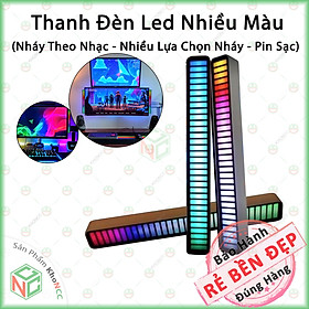 Mua (Sang Chảnh) Thanh Đèn Led Đa Màu Sắc KhoNCC Hàng Chính Hãng - Chạy Ánh Sáng Theo Tiếng Nhạc - KLM-TDLNTN