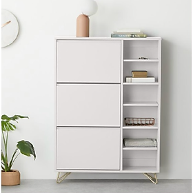 Mua Tủ giày xoay 3 hộc 1 cánh cửa mở Tundo KT Ngang 90 x Sâu 25 x Cao 130cm
