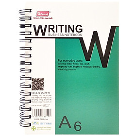 Sổ Lò Xo Grand A6 TMG-8544 - Màu Xanh Lá