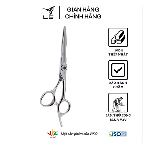 Kéo cắt tóc LS lưỡi thẳng quai offset vênh đỡ ngón cố định FA13/5.5