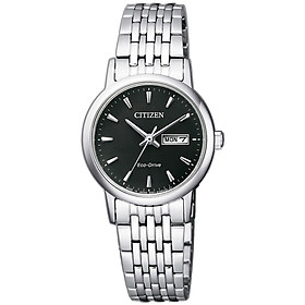 Đồng Hồ Nữ Citizen Dây Thép Không Gỉ EW3250-53E - Mặt Đen (Sapphire)