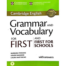 Grammar and Vocabulary for First and First for Schools Book with Answers and Audio