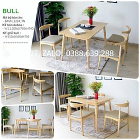 Bộ bàn ghế ăn Bull