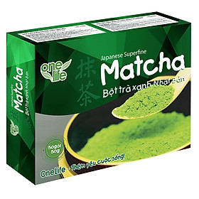 Bột Trà Xanh Nhật Bản Matcha OneLife Hộp 50 gói