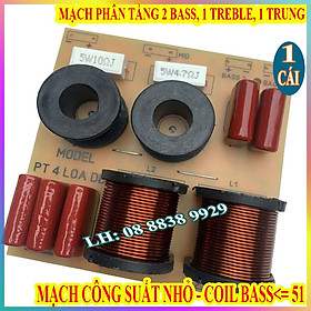 MẠCH PHÂN TẦN 3WAY AD - 2 BASS 1 MID 1 TREBLE - GIÁ 1 MẠCH