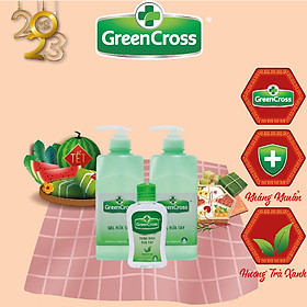 COMBO 2 CHAI 500ML GEL KHÁNG KHUẨN GREEN CROSS