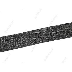 Thắt lưng nam da bò vân cá sấu DHM-036 | Khoá kim nguyên khối màu xám thời trang | Bảo hành 12 tháng