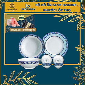 Mua Bộ Chén Dĩa Sứ Minh Long 24 Sản Phẩm Jasmine Phước Lộc Thọ Hàng Đẹp  Cao Cấp Dùng Trong Gia Đình  Đãi Khách Hay Tặng Quà