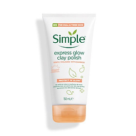 Sữa rửa mặt Simple Protect N Glow Express Glow Clay Polish - 150ml (Bill Anh)
