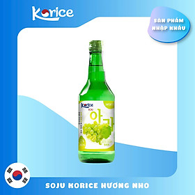 Rượu Soju Korice hương nho xanh 12% 360ml