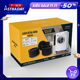 Mua Chân đỡ đa năng máy giặt tủ lạnh PROKI chống rung  chống xê dịch  giảm tiếng ồn  cách điện  chống trầy xước nền nhà