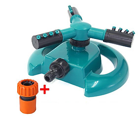 Đầu tưới 3 cánh xoay 360° t3c-mt, vòi phun xoay chân đế hình mặt trăng