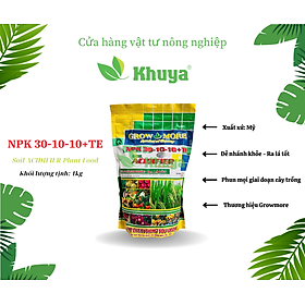 Mua Phân bón Growmore NPK 30-10-10 + TE 1kg Đẻ nhánh khỏe Ra rễ tốt