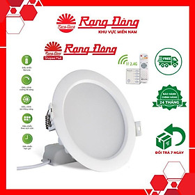 Mua Đèn LED Downlight âm trần RF remote 9W Rạng Đông AT16L 110/9W.RF  Vỏ nhôm đúc